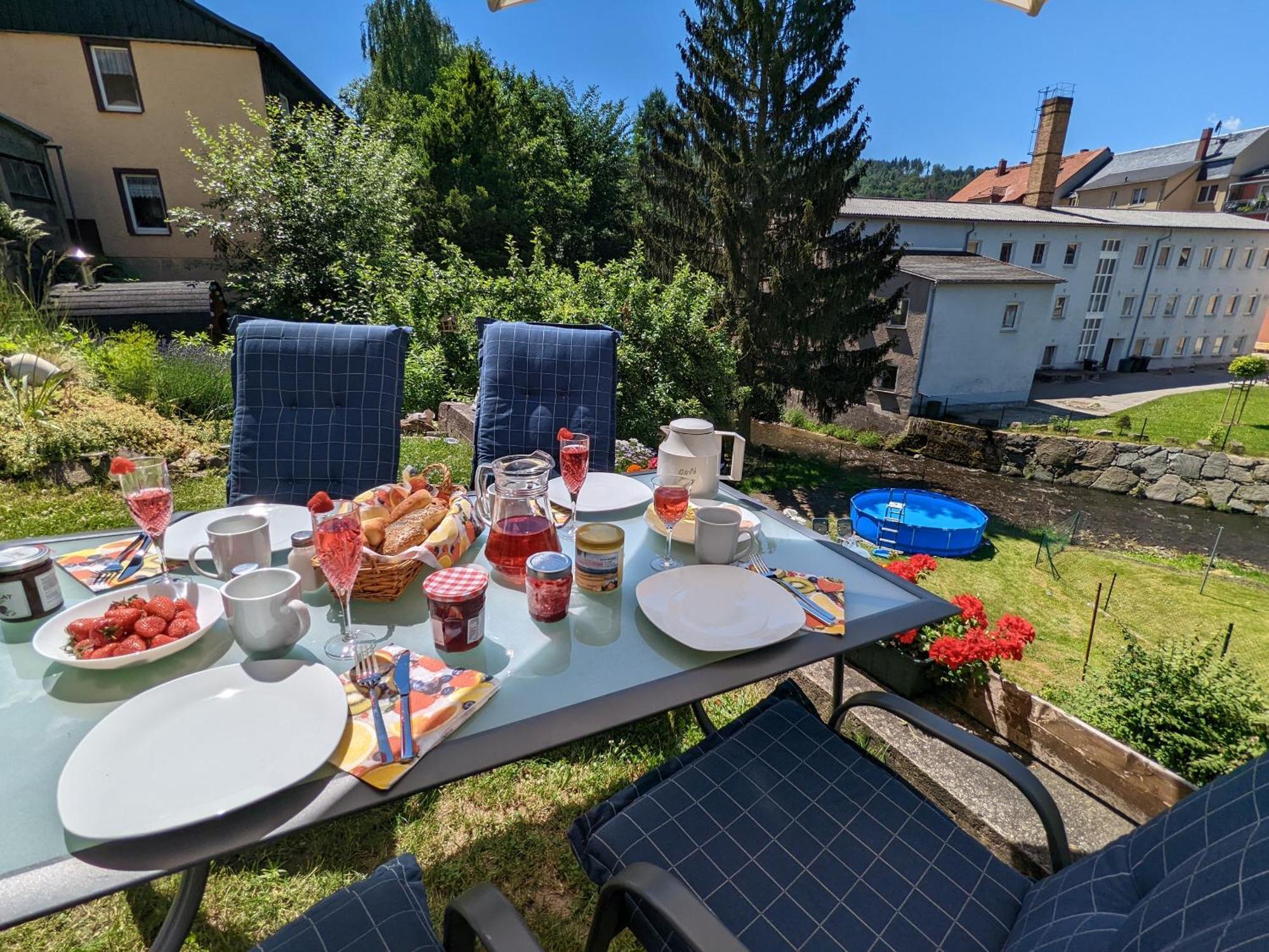 Hw4B - Urlaubsmagie - Zentral Mit Gemeinschaftsgarten, -Pool, -Sauna & Whirlpool Sebnitz Esterno foto