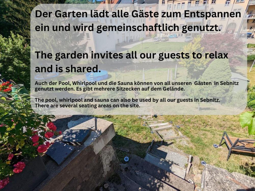 Hw4B - Urlaubsmagie - Zentral Mit Gemeinschaftsgarten, -Pool, -Sauna & Whirlpool Sebnitz Esterno foto